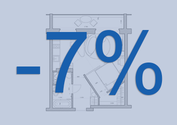 скидка 7 процентов при покупке полов во всю квартиру
